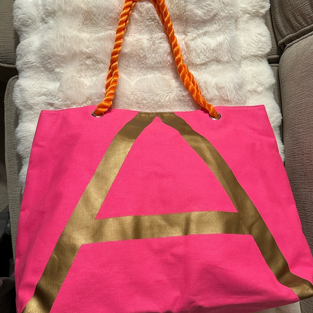 Avon Hot Pink Oversized Canvas Tote Bag